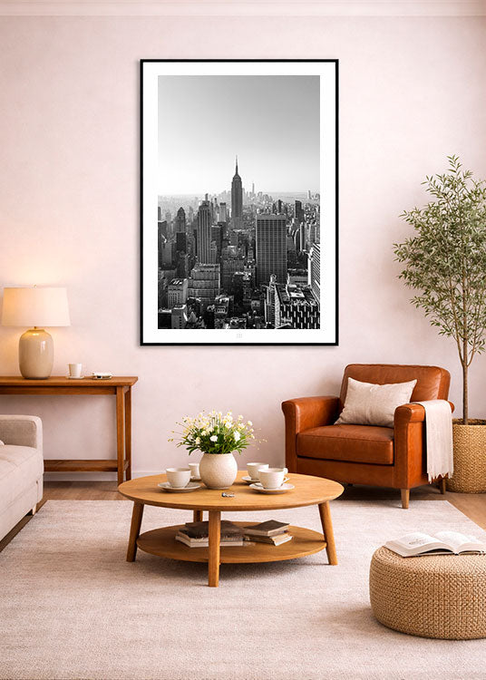 New York skyline juliste sisustus seinällä